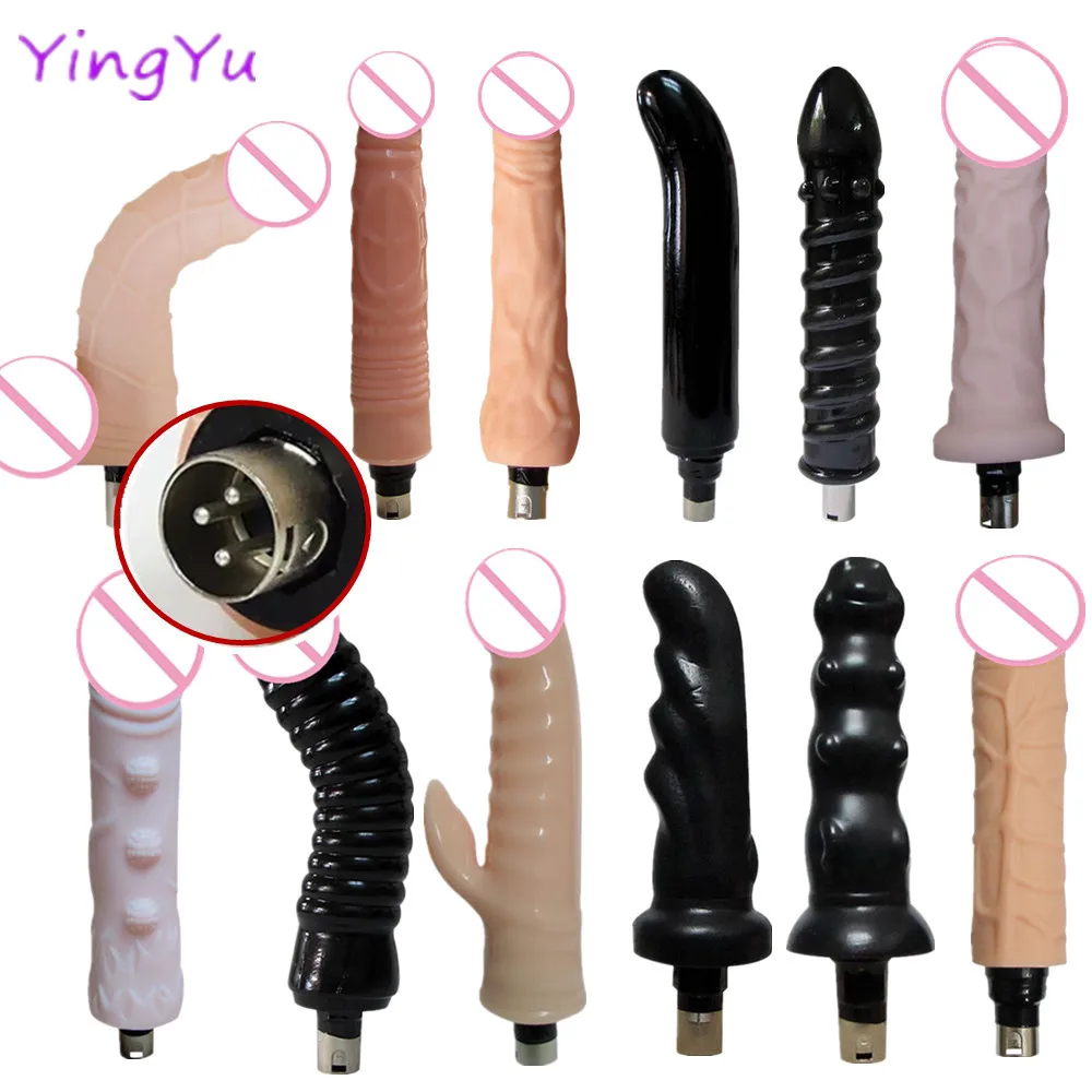 Various Dildo Plugs for Sex Machine 3XLR Fake Penis Machine Attachments Huge Dildo Anal Plug Female Masturbation Men Sextoys sex toy