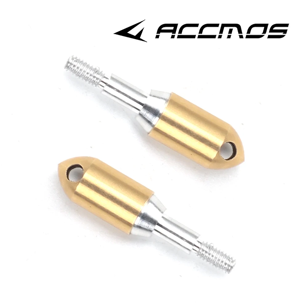 6/12Pcs Gold Whistle Archery Arrowhead 100 Grain Copper
