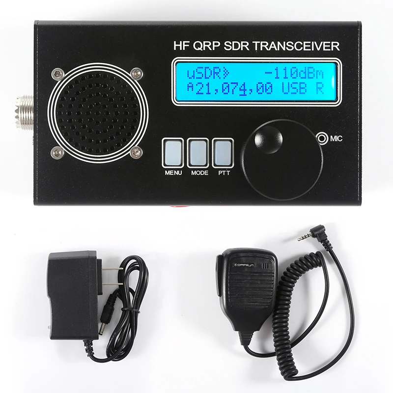 

10 Вт Max uSDX 8-полосный SDR все режимы USB, LSB, CW, AM, FM HF SSB QRP приемопередатчик с батареей