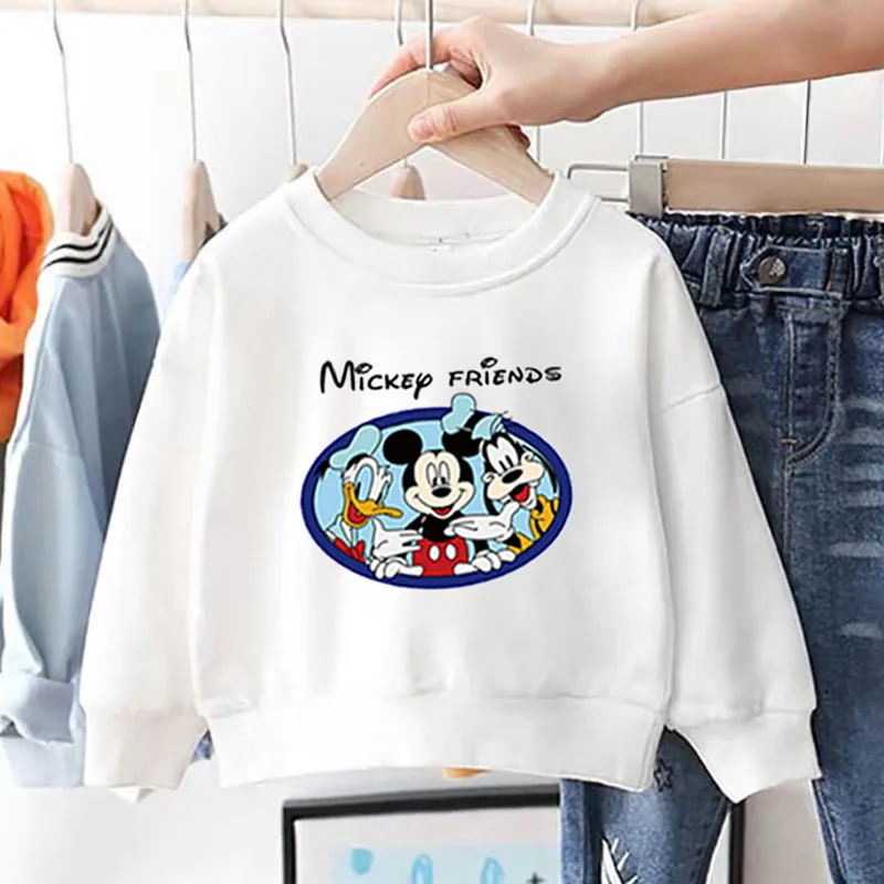 

Children's Sweatshirt Mickey Mouse Brand Clothing Baby Boys Girls Long Sleeve Pullover Toddler Sweater Autumn Hoodie Clothes
