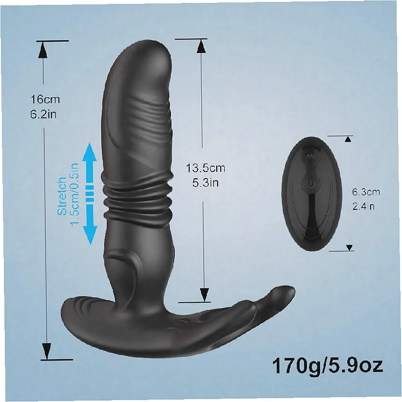Telescopic Prostate Stimulator With Vibration For Adult Games_voghion.com