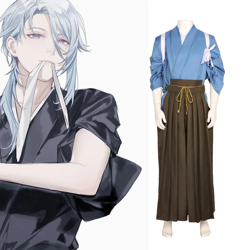 

Cosplay Kamisato Ayato Kimono Cosplay Costume Men Women Halloween Kendo Uniform Performance Outfit Wig Genshin Cosplay