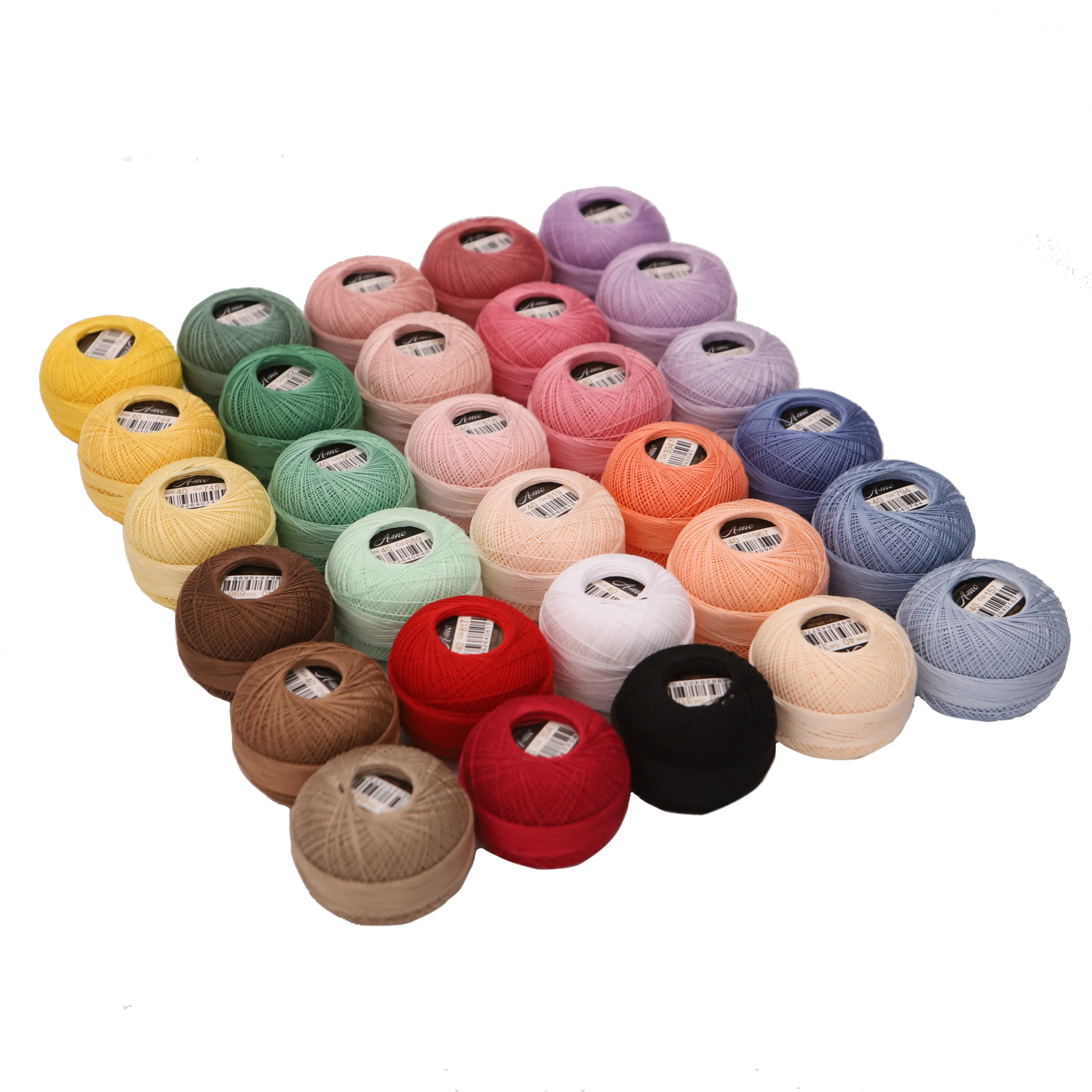 Crochet Thread Size 40 Double Mercerized Egyptian Cotton 25 Grams 300 Yards