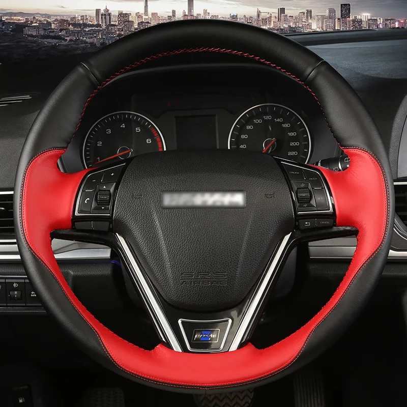 Красная кожа для Haval Pore H2S VV7S VV5S VV6 P8 H6 F5 F7, Ручное шитье, аксессуары для интерьера автомобиля