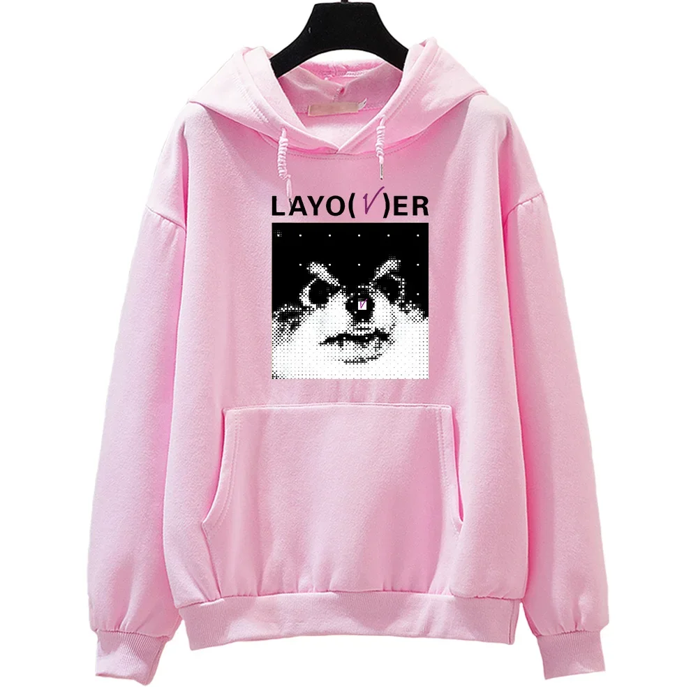 V Love Me Again Hoodie Fashion Women Sweatshirts Harajuku Graphic Layover Hoodies Unisex Autumn Winter Clothing Vintage Plussize