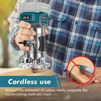 5 Speeds Brushless Electric Hand Trimmer Cordless Wood Router Woodworking Engraving Slotting for Makita 18V Without Battery 2