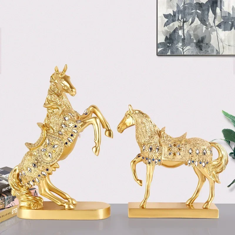 

Beautiful Horse Artcraft Ornament Exquisite Handmade Noble Steed Statue Multiple Types Of Figurines Light Luxury Home Decor