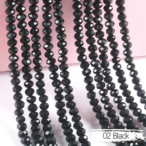 2mm 4mm 6mm 8mm Rondelle Austria Crystal Beads Faceted Glass Beads Loose Spacer Beads for DIY Bracelet Garment Making - Image 9