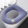 Toilet Seat Cover Mat Bathroom Toilet Pad Cushion with Handle Thicker Soft Washable Closestool Warmer Accessories 4