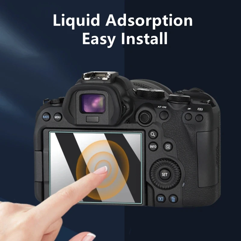 2 Pezzi Di Vetro Temperato Per Canon EOS R8 R7 R6 Mark II