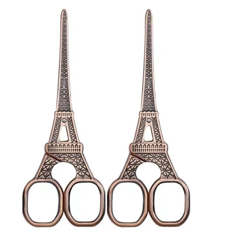 1PC Eyebrow Trimming Scissors Vintage Stainless Steel Portable