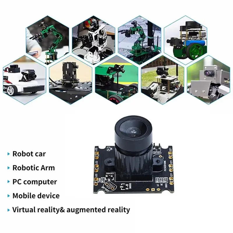L22A-2MP USB 카메라 모듈 OV2710 1080P HD AI 비전 광각 드라이브 프리 보드(라즈베리 파이 제트슨 스마트 로봇 자동차 키트용)