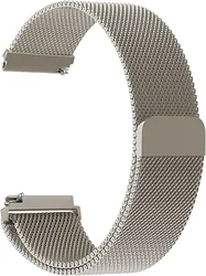 Elegant 22mm Milanese Magnetic Replacement Strap Bracelet for other 22mm (Vintage Gold)
