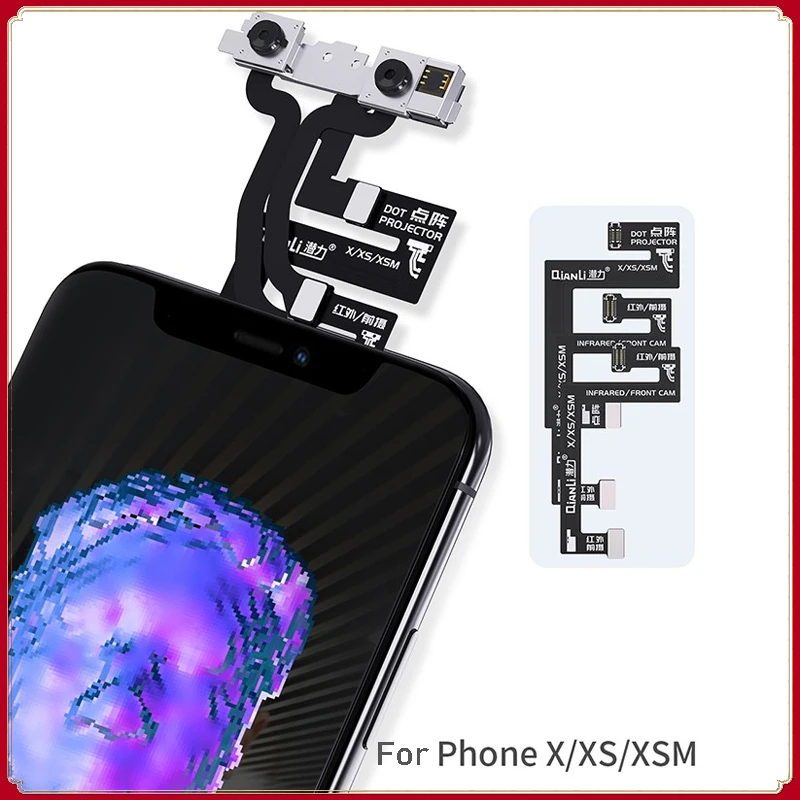 Qianli Reticolo Dot Matrix Extend Cable Per Iphone X Xs Xsmax Face Module Id Test Aid Manutenzione Riparazione Flex Line