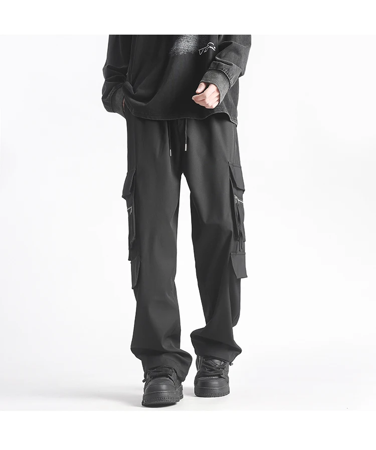 Description Picture 3 of itemFashion Cargo Pants Men Overalls Men Jogger Harlan Pants Streetwear Hip Hop Sweatpants Men Woman Elastic Waist Trousers S-3XL