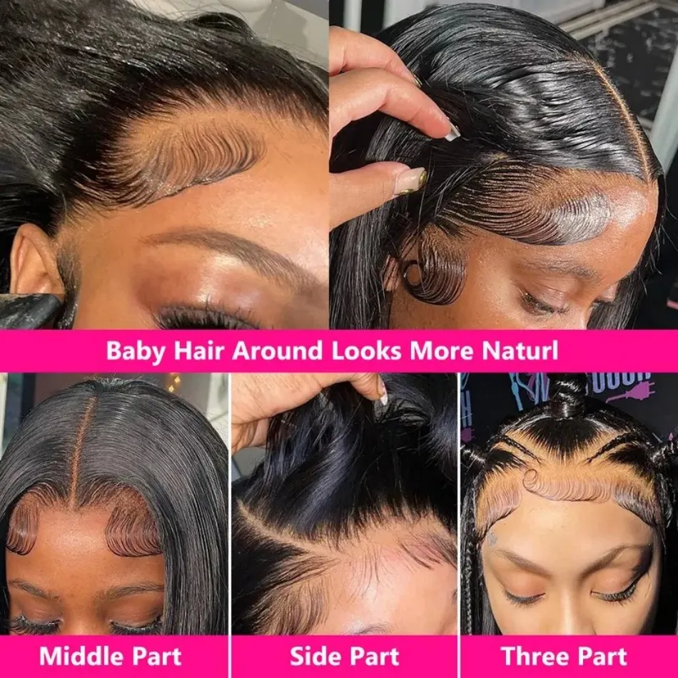 13X6 Lace Front Wigs Straight Human Hair Wigs 40 Inch Wigs Human Hair Hd Frontal Brazilian Hair 100% For Black Women 230 Density