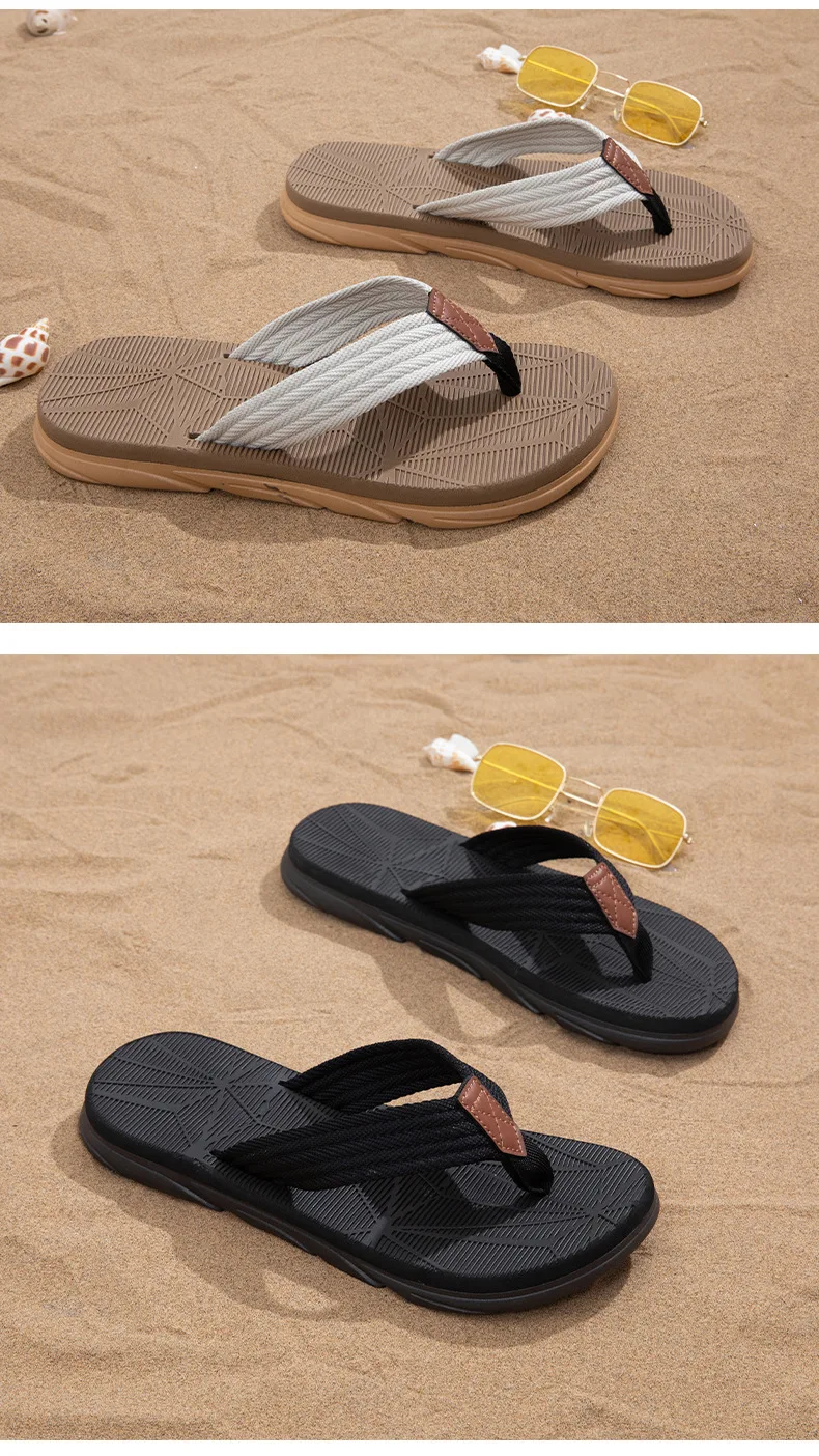 Evshine Herren Neue Flip-Flops Mode Dicker Boden Outdoor Strand Hausschuhe Komfort Weiche Weiche EVA Sandalen Männliche Slip On House Slides – Detail 22