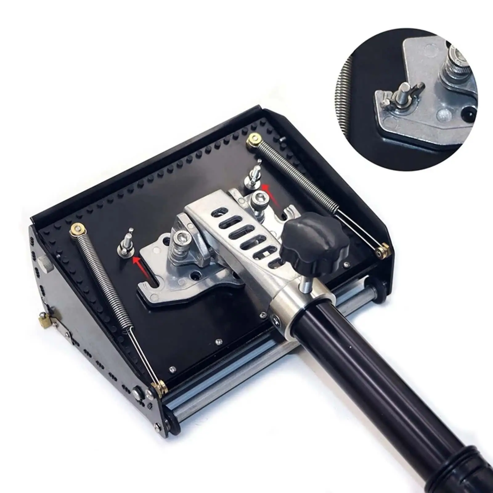 22cm Drywall Putty Flat Finishing Box Metal Case Wall Plastering Scraper Compact 5
