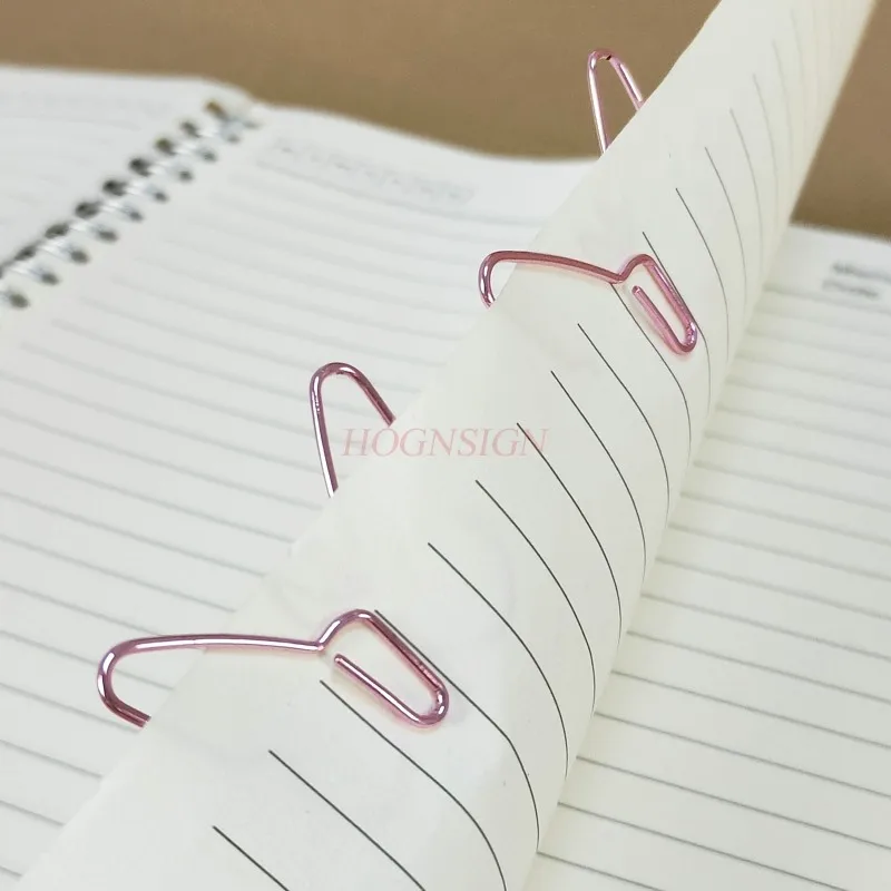 12pcs Pink butterfly paper clip stainless steel pin gourd pin animal clip card can bookmark