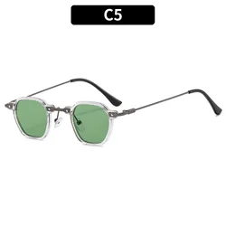 Unisex Designer Metal Frame Square Sunglasses with UV400 Protection (Other)