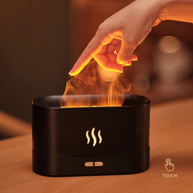 

Portable Flame Aroma Diffuser USB Electric Essential Oil Diffuser 180ML Ultrasonic Aromatherapy Air Humidifier Colorful lamp