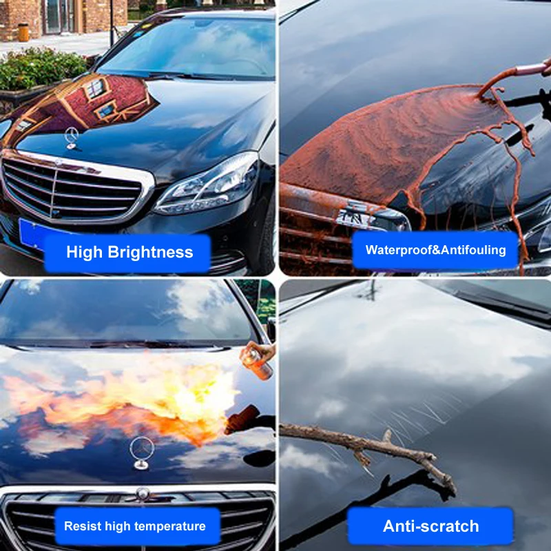 3pcs 9H Liquid Glass Car Ceramic Coating Hydrophobic Wax Car Polish Nano Ceramics Coating Paint Care Detailing car ceramic coating