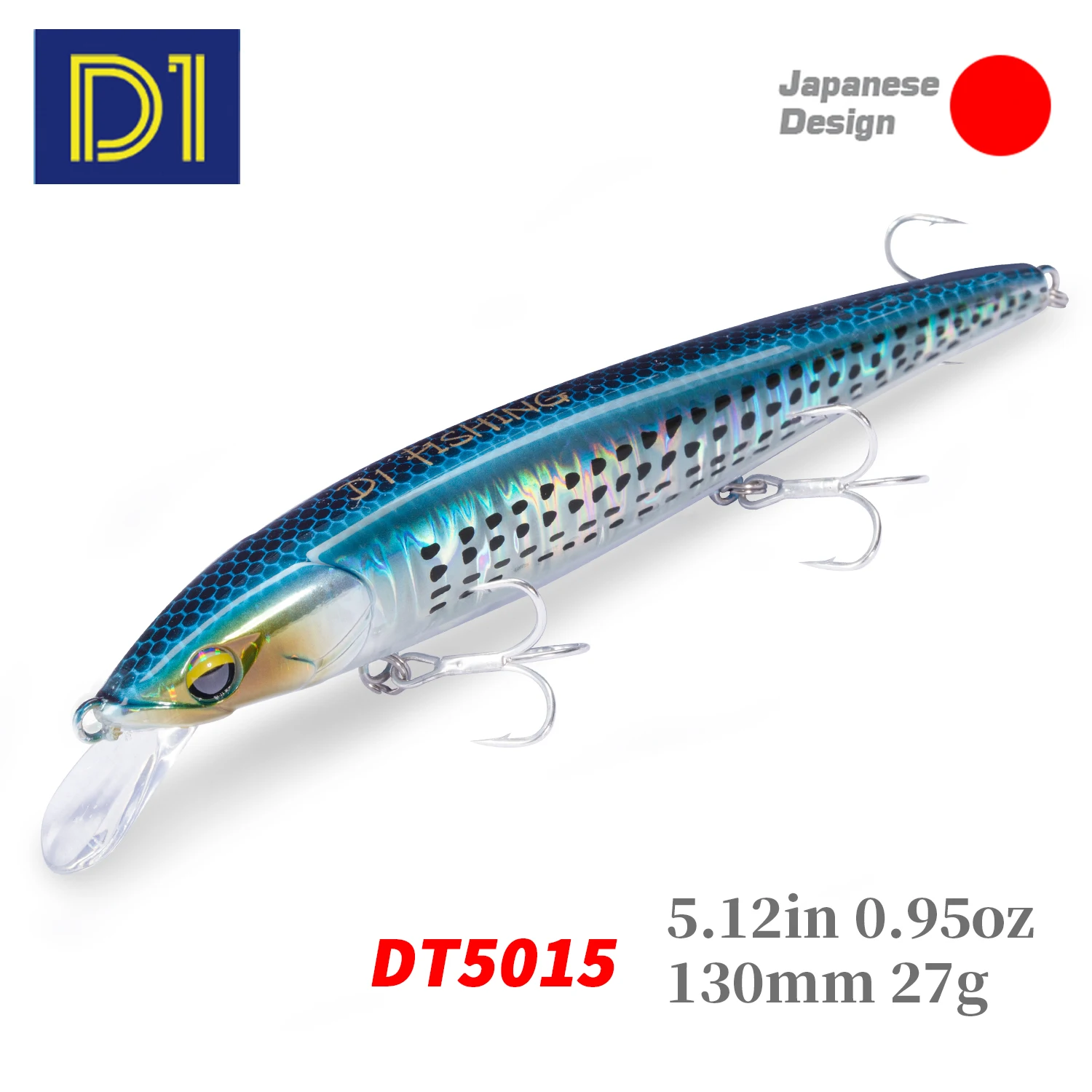 D1 Minnow Lures EJA 130 Sinking 27g Sea Fishing Hard Artificial Wobblers Depth 40-70cm Long Casting Jerkbait 2021 pescar Tackle d1 heavy minnow fishing lures 92mm 49g 110mm 60g sinking artificial laser hard wobblers baits for seabass fishing tackle dt5005