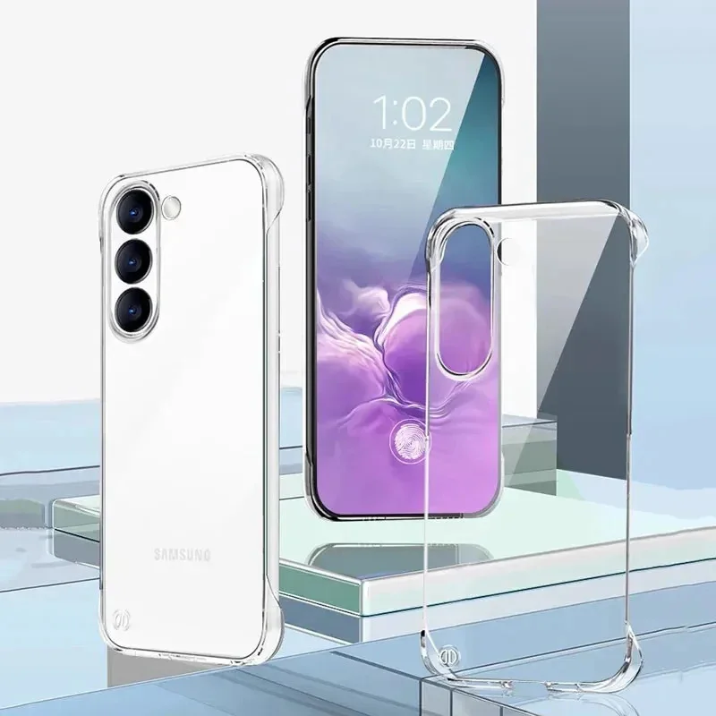 Sleek & Transparent Frameless Phone Case with Enhanced Camera Protection