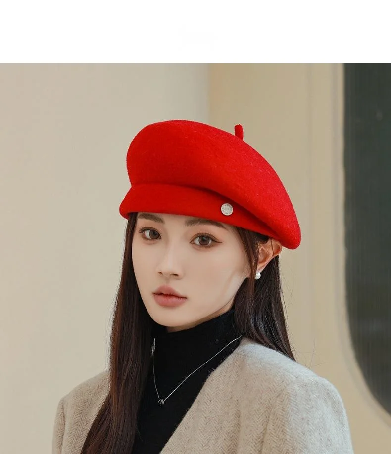 Wollbarette Für Kinder Im Koreanischen Herbst- Und Winterstil_voghion.com