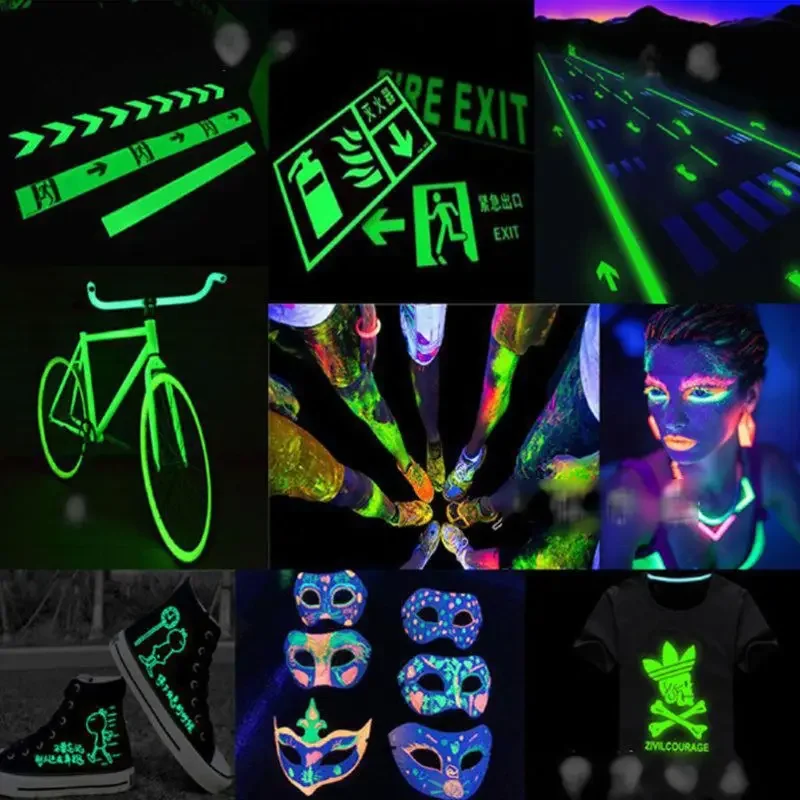 12 Colors Glow in The Dark Powder Skin Safe Epoxy Resin Luminous Pigment Polish Acrylic Paint Jewelry Making 3