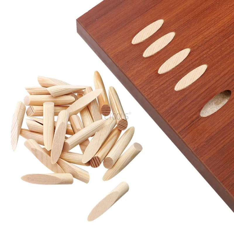 

50 Pcs 9.5mm Solid Wood Pine Inclined Hole Plug Pocket Hole Plug Woodworking Punching Locator Accessories Auxiliary Tools