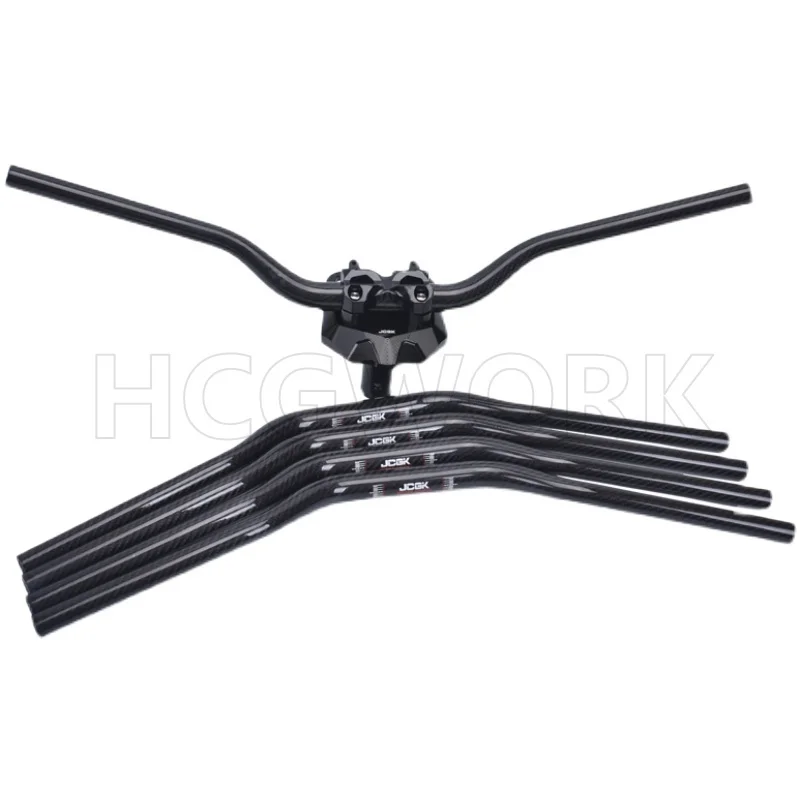 

Electric Bike Pure Carbon Fiber Reducing Handle Modified for Niu N1s /u Series Dragon Head Base Direction Handle 28mm Universal