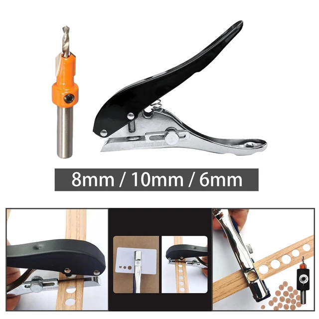 3mm/6mm/8mm/10mm Circle Hole Punch Paper Punch Hand-held Round Single Hole  Punch for