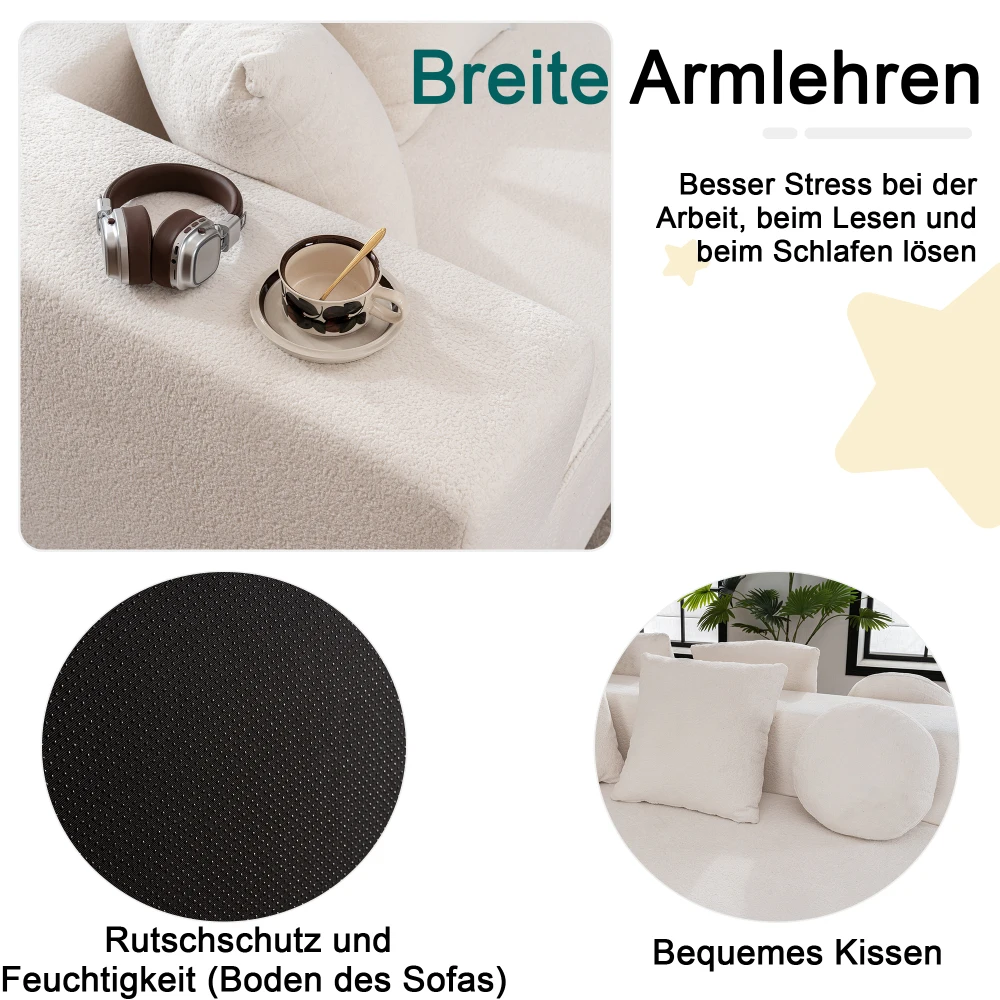 Vollständig komprimiertes Sofa ohne Knochen, mit segmentiertem Wolkensofa, modernes modulares Sofa, zufällige Montage, hautfreundlicher Chenille-Stoff – Detail 16