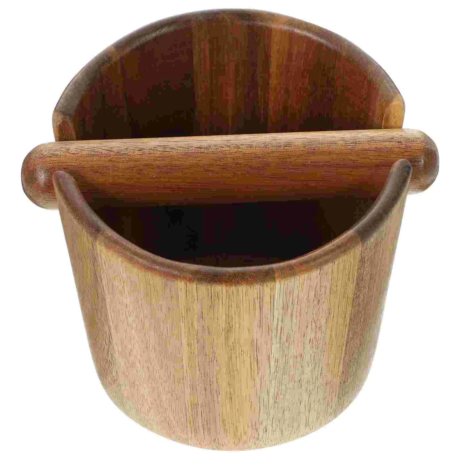 

Coffee Powder Bucket Coffee Knock Box Espresso Powder Dump Bin For Grounds Coffee Grind Dump Bin Mini Bucket Cafe Accessories