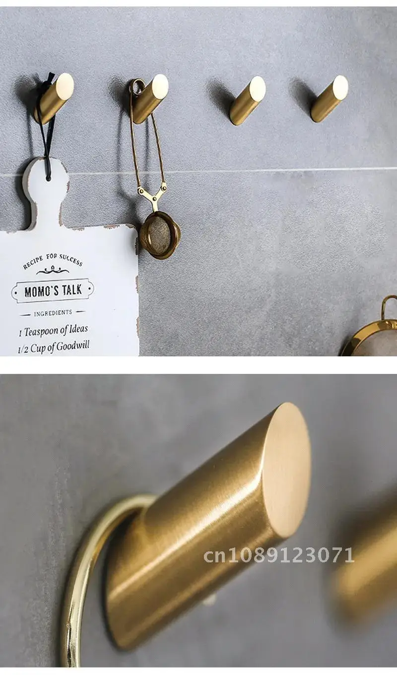 Description Picture 5 of itemBrass Hook For Wall Bathroom Hook For Hanging Coat Hook Towel Hook Clothes Hook Robe Hook for Keys Furniture Hardware