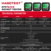 HT97 Digital Socket Tester Voltage Test US/UK/EU Plug Socket Detector Intelligent Leakage Testing Multifunctional Phase Tester 5