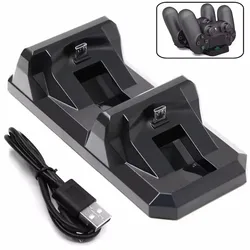 Universal Dual Charging Dock for Wireless Gamepad Controllers (Black)