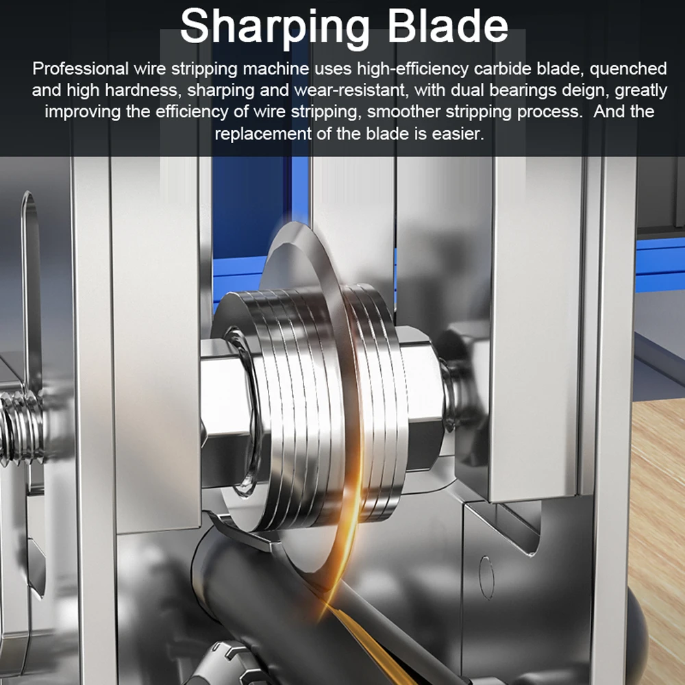 Manual Rotary Wire Stripper Professional Wire Stripping Tool 1-25mm Cable Cuttin