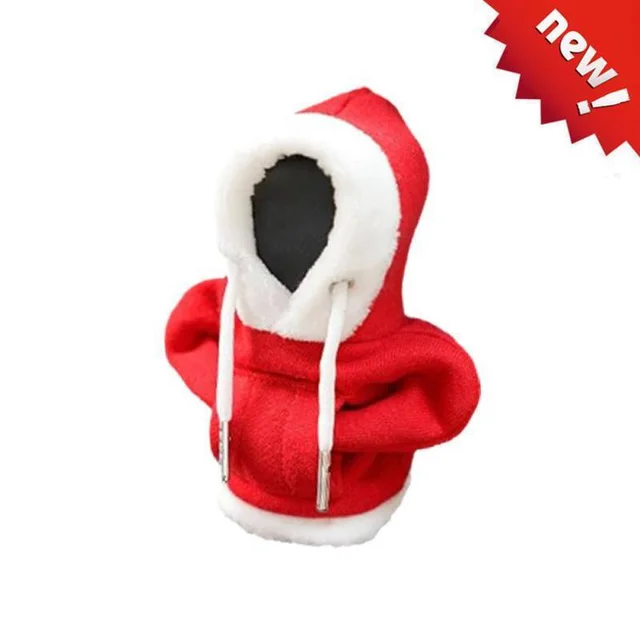 Christmas Car Hoodie Gear Shift Cover Funny Sweater Hoodie Gear Shift Knob Cover  Car Interior Accessories Car Gearbox Hood - AliExpress