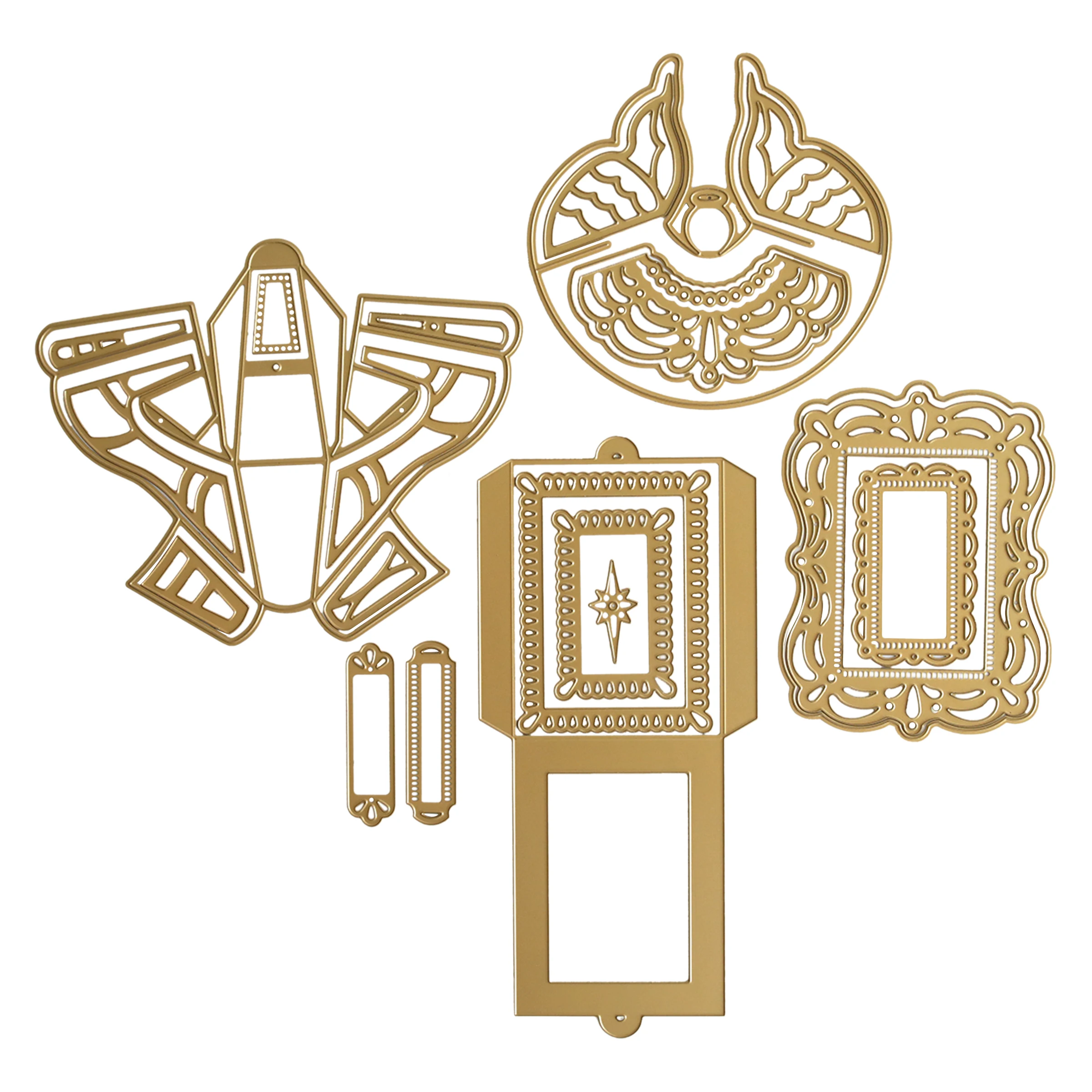 YINISE Square Puzzle Fustelle In Metallo Per Scrapbooking Stencil Album - Foto 10