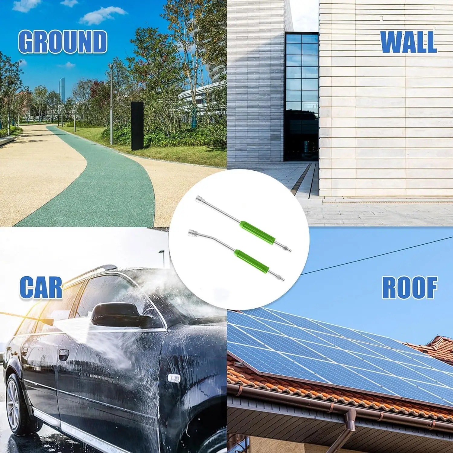 High Pressure Wash Extendsion Wand Lance With Stainless Steel 1/4" Quick Connect Length 42CM With Molded Grip 4