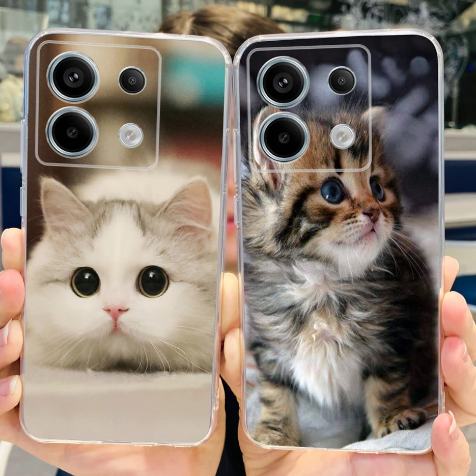 Chic Painted Clear Silicone Phone Case with Bumper Protection