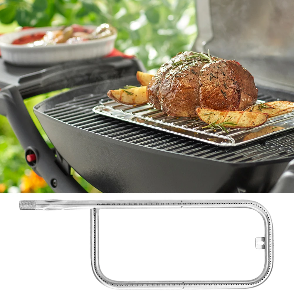 60041 Grill Burner 304 Stainless Steel Grill Burner 20.5 Inch Tube Replacement for Weber Q200/Q220/Q2000/Q2200
