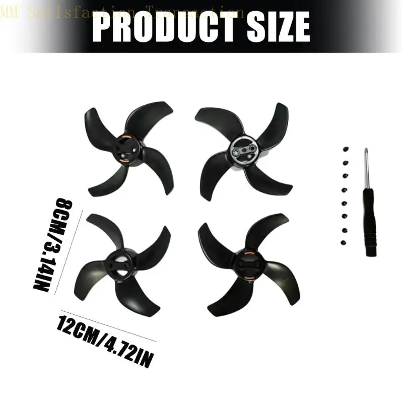 Avata 360 Quadcopters 저소음 및 진동용 AXYB ABS 드론 프로펠러