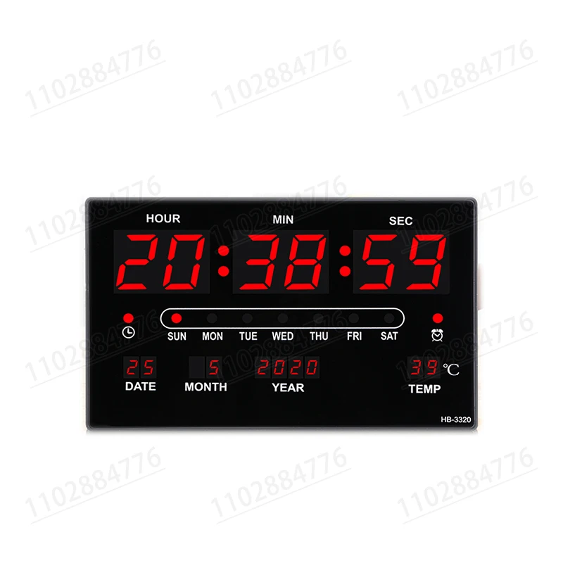Digital Clock LED Large Screen Perpetual Calendar Desktop Electronic Watch Living Room Household Wall Mounted digital clock lcd digital clock digital desk clock digital table clock mini desk clock
