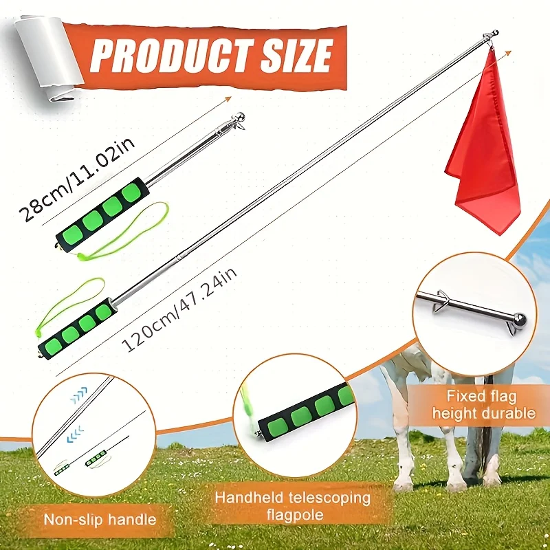 Retractable Telescopic Pole and Hook 4