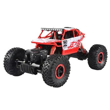 Remote Controlled Monster Truck, 2.4GHz 4WD Off-road RockTracked Vehicle, 1:16 All Terrain Rechargeable Electric Toy  Gifts 4