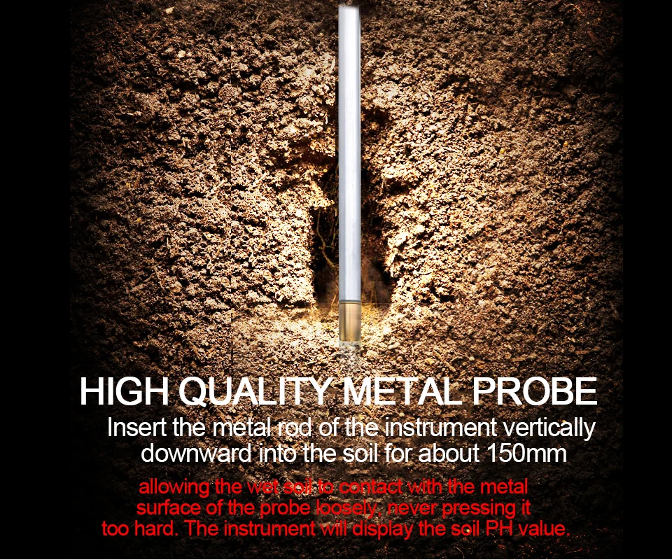 3 In 1 PH328 Soil Acidity Tester Digital Humidity Temperature Tester for Plant F