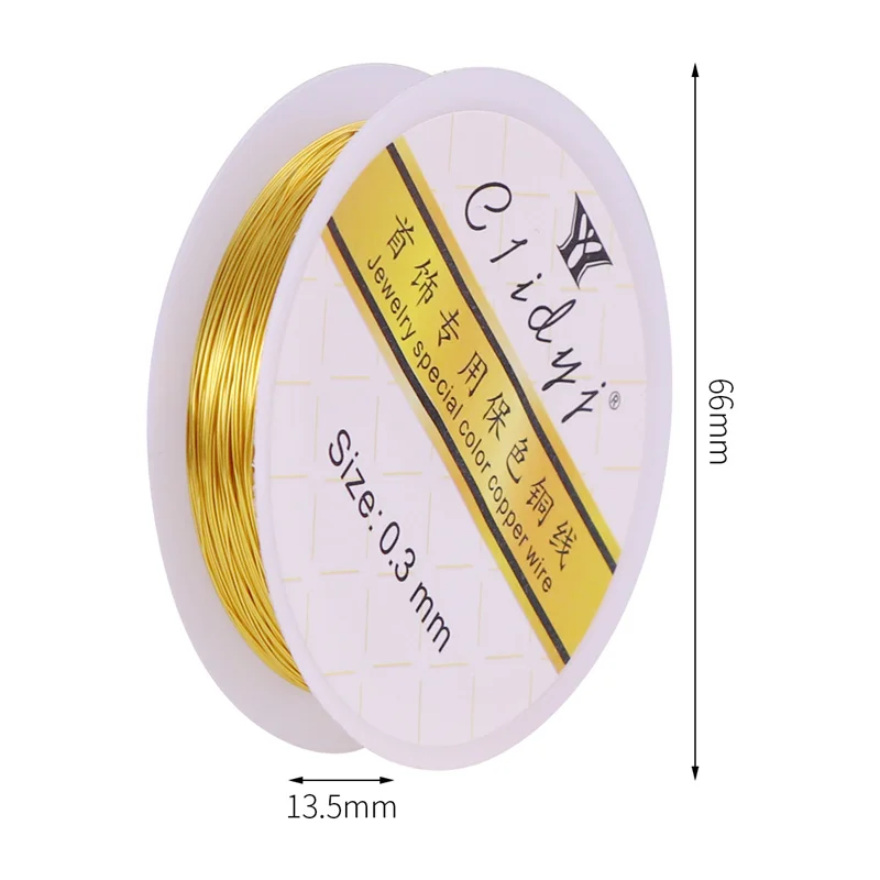 1 Large Roll 200 meters Light Gold Color 0.6mm 0.7mm Aluminium Soft Metal  Beading Wire for Jewelry Making DIY Crafts